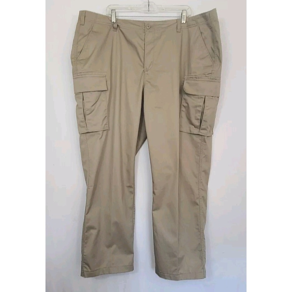 Lands End  22W Khaki Cargo Pants  Worn Once Straight Leg